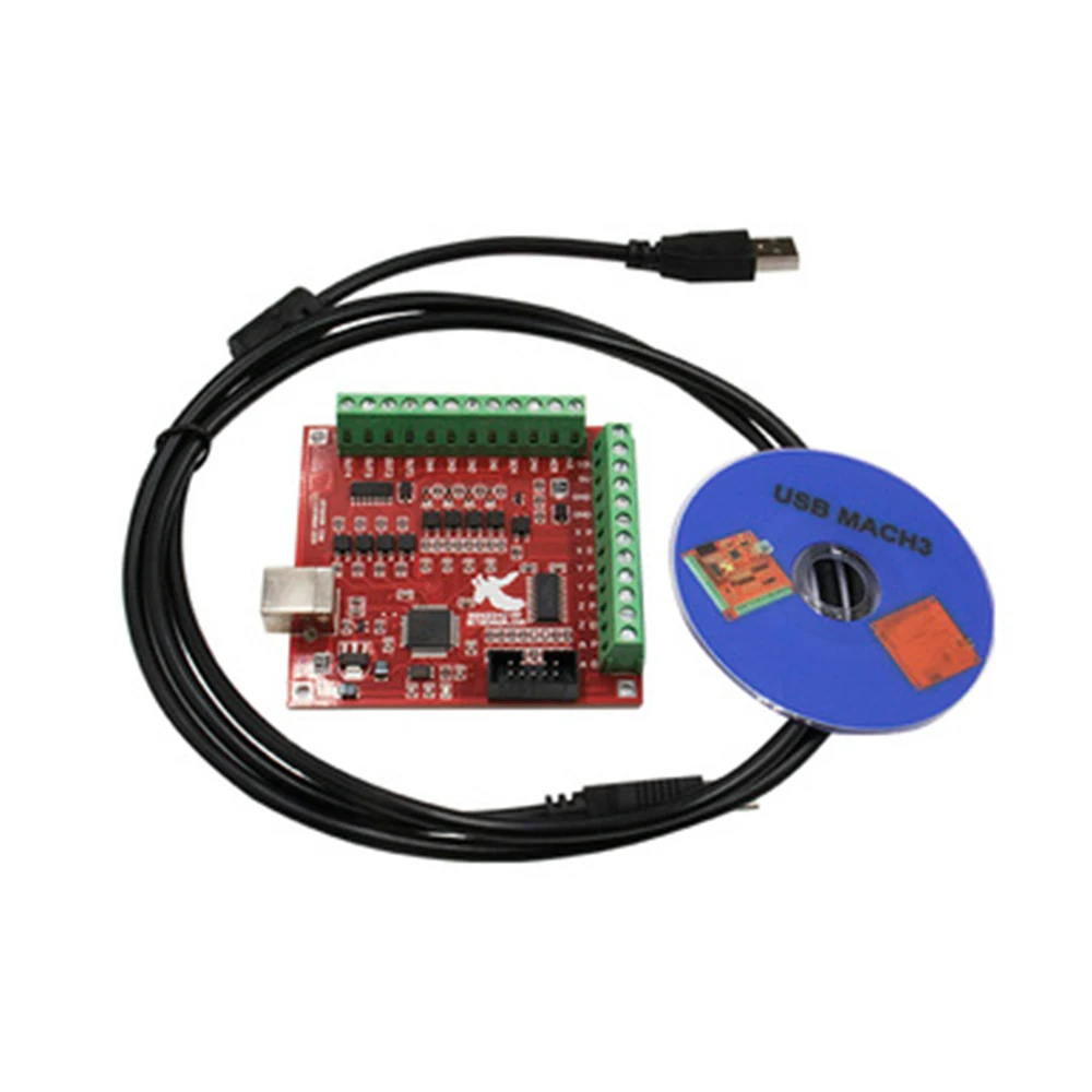Mach3 Usb Cnc Controller 4 Axis 100Khz - 3 PEZZI/SET: 1 scheda di interfaccia